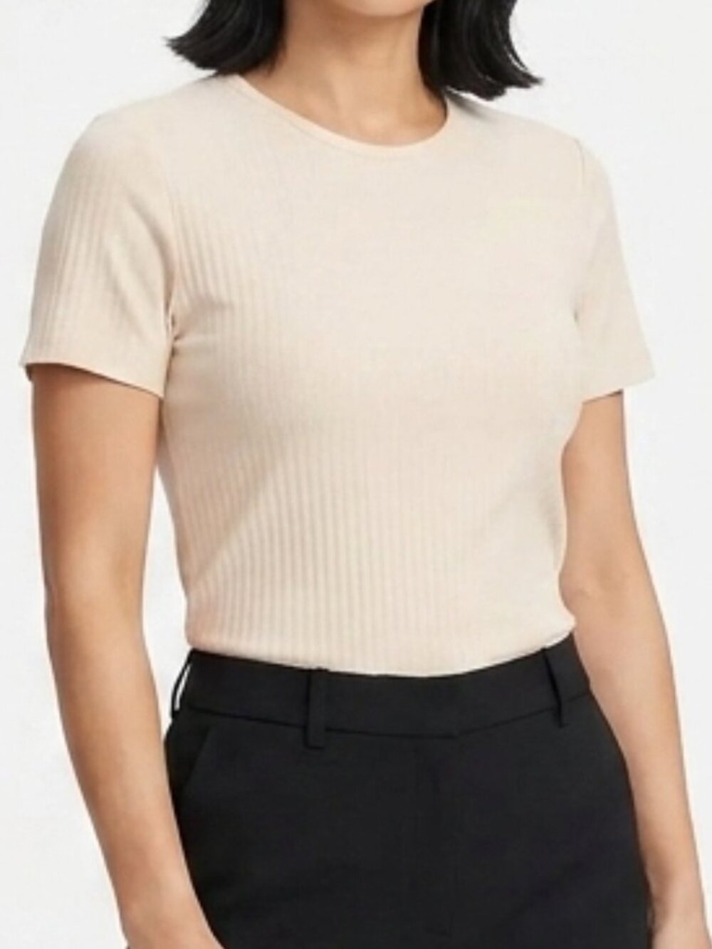 Juicy Couture Ribbed "Pebble" Short Sleeve Tee NEW- Sz. Med